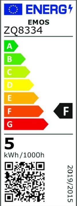 Energie-Label Emos LED-Zarówka-Beleuchtung GU10, 230 V, 4,2 W, 333 lm, 4000 K, 30000 Std., Classic MR16 52 x 50 x 50 mm (GU10, 333 lm, 1x)