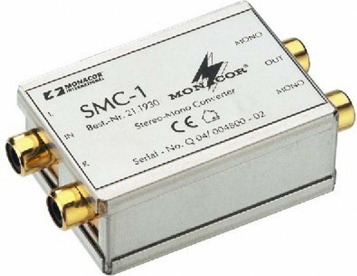 Actual product image Monacor Stereo-Mono-Converter (Audio Splitter)