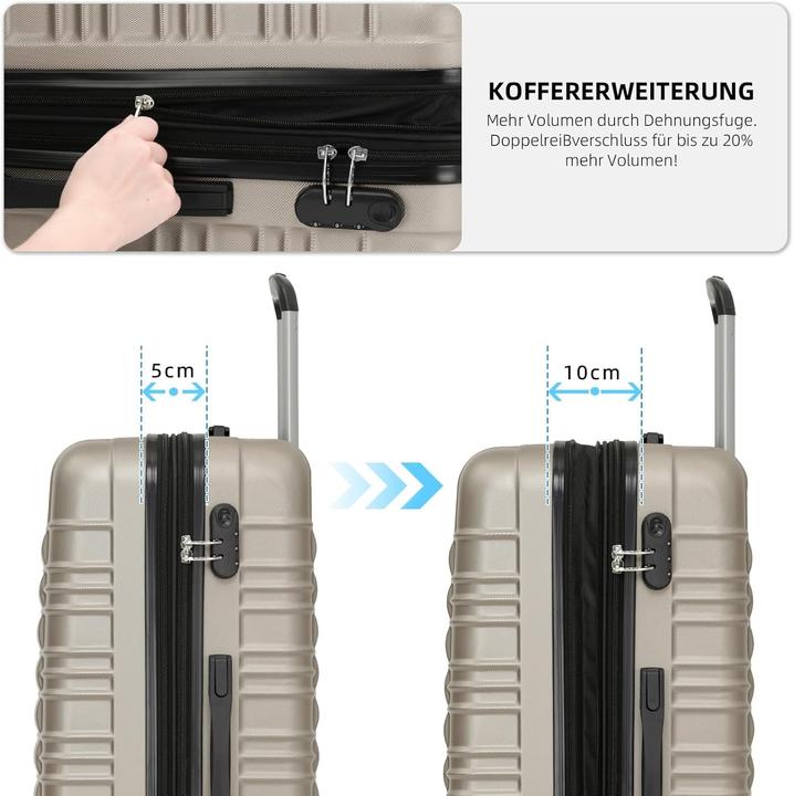 Produktbild Beibye 3-teiliges Reisekoffer-Set (115 l)