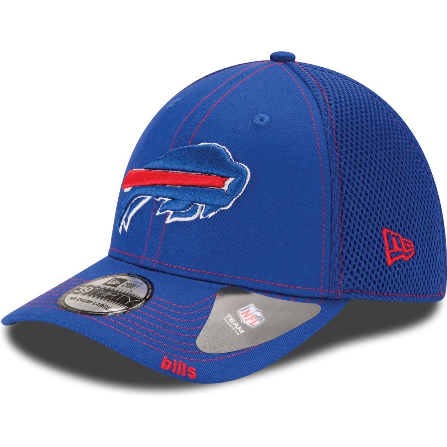 New Era, Herren, Cap, 39Thirty Stretch Mesh Cap - Buffalo Bills - S/M, Blau, (M)