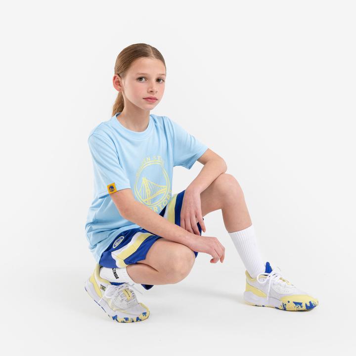 Actual product image Tarmak Kids Basketball Shoes low NBA Warriors - Fast 900 Low-1 white