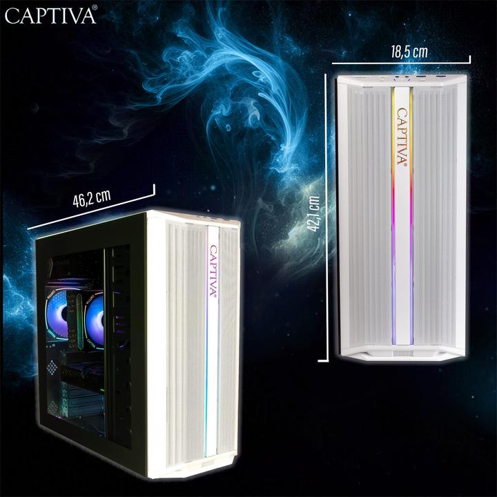 Actual product image Captiva Highend Gaming R99-910 Ryzen 5 Radeon RX 9060 XT (1000 GB, 16 GB, AMD Ryzen 5 8400F, Radeon RX 9060 XT)