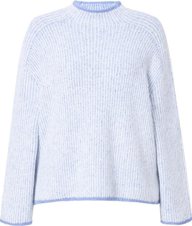 Actual product image Ulla Popken Striped Wool Blend Turtleneck Sweater (54)