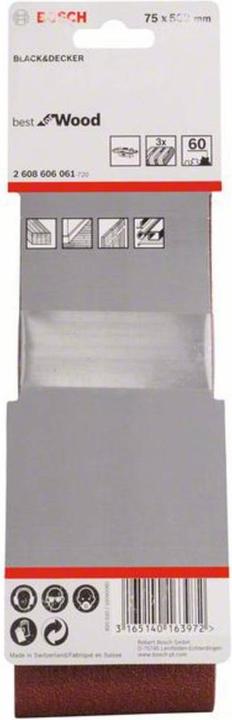 Productafbeelding Bosch Professional Zubehör Schuurband korrel 60 (L x B) (60)