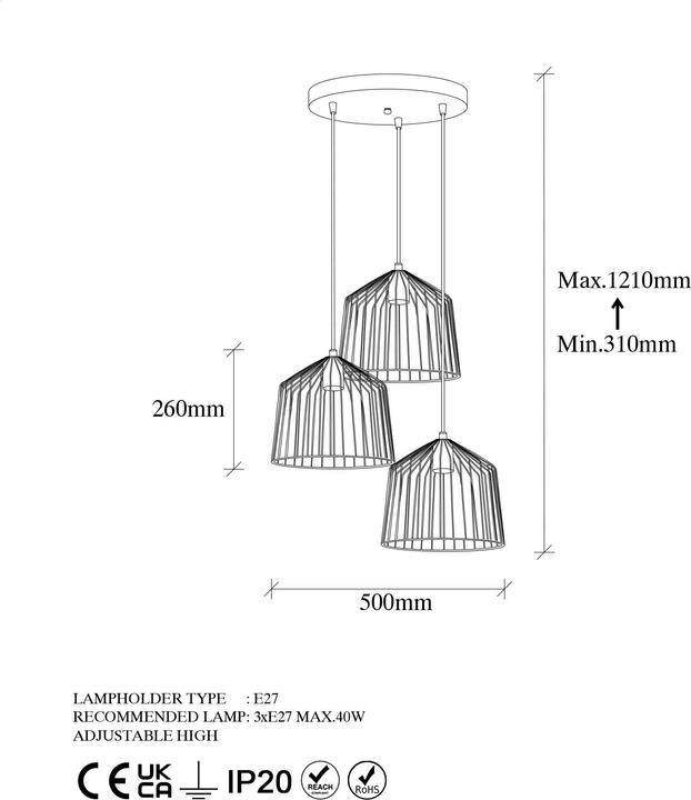 Produktbild Opviq Jameson (E27)