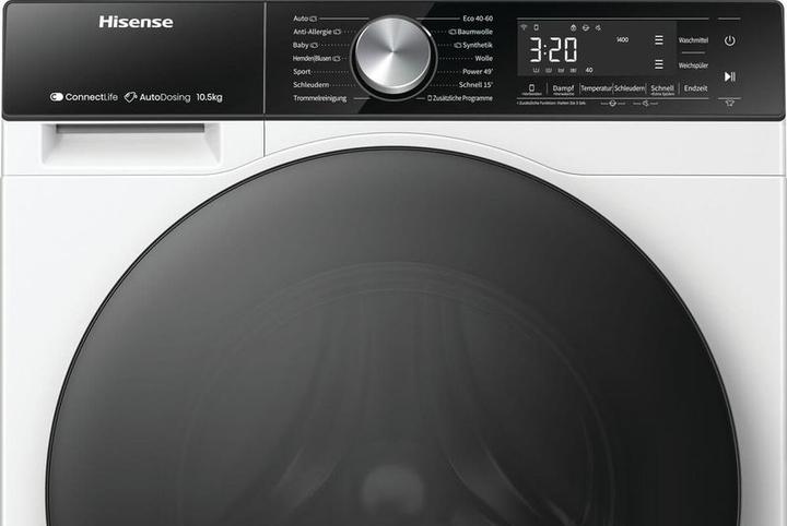 Actual product image Hisense WF5S1045BW (10.50 kg, Left)