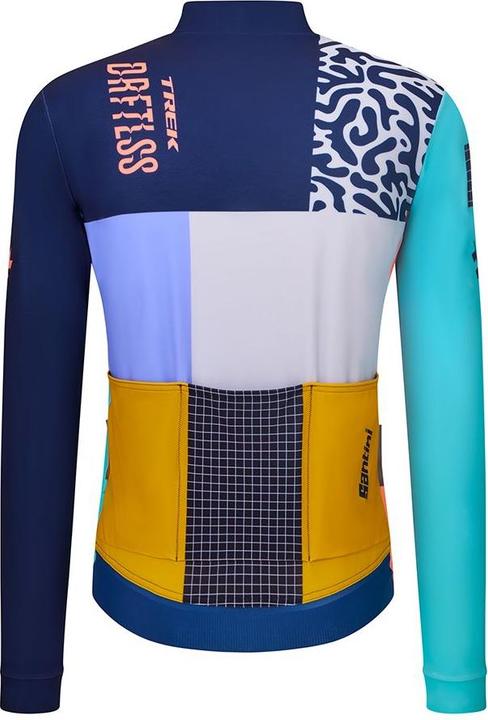 Image du produit Santini Jersey Trek Driftless Long Sleeve Medium Blue (M)