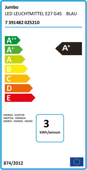 Energie-Label Elektromaterial Partylampe (E27, 1 W, 6 lm, 1 x)
