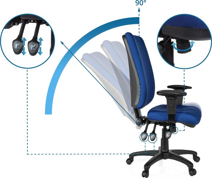 Immagine prodotto Hjh Office ZENIT HIGH (47 - 58 cm)