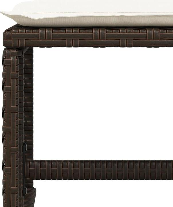 Immagine prodotto VidaXL Mobili da giardino set da pranzo set da giardino gruppo di sedute 13 pezzi in poly rattan marrone (106 cm)