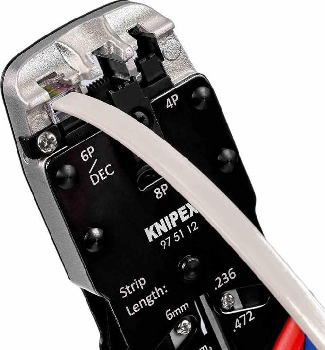 Produktbild Knipex Crimpzange für Westernstecker (200 mm)