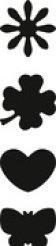 Actual product image Heyda Motif punch mini cloverleaf, with key ring