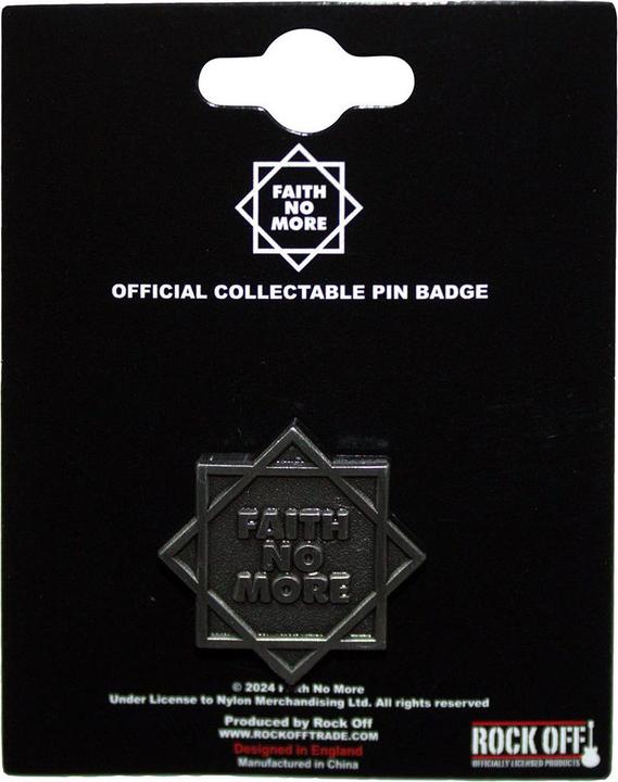 Produktbild Faith No More Sternlogo Abzeichen Messing Emaille