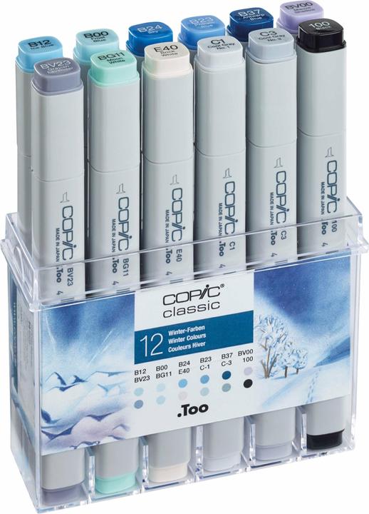 Actual product image Copic Winter colors (Grey, 7 mm, 12 x)