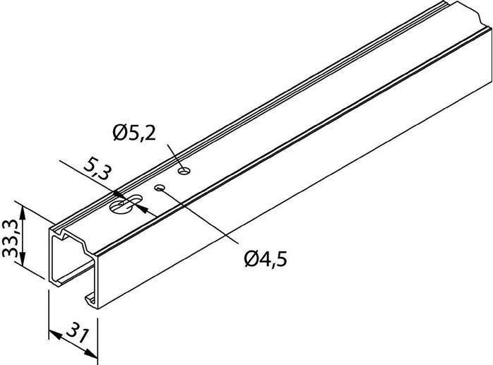 Image du produit Helm Glissière 53/73
