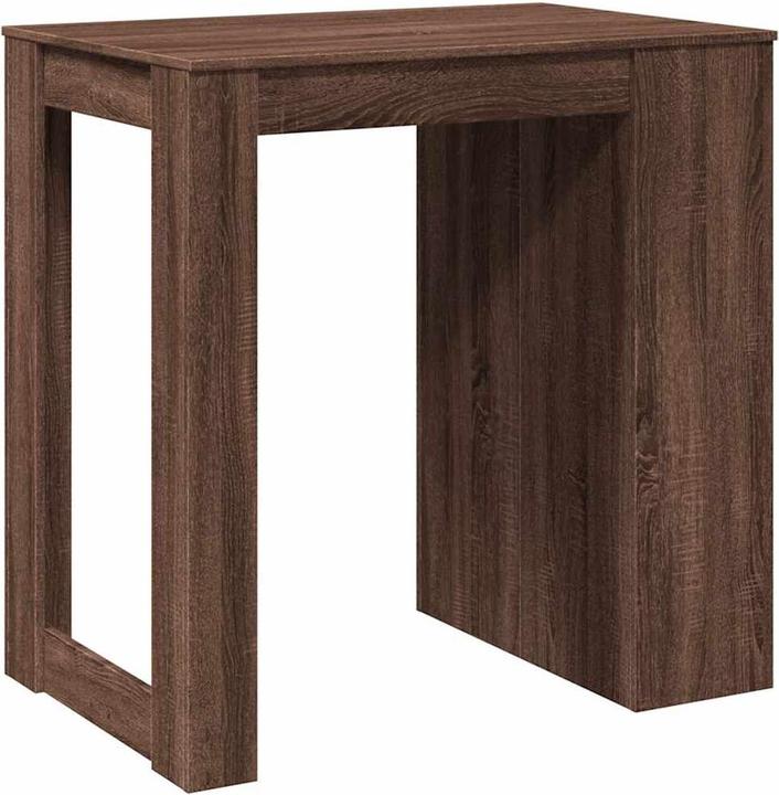 Actual product image vidaXL Bar table Bar table Kitchen table Bistro table Brown oak look