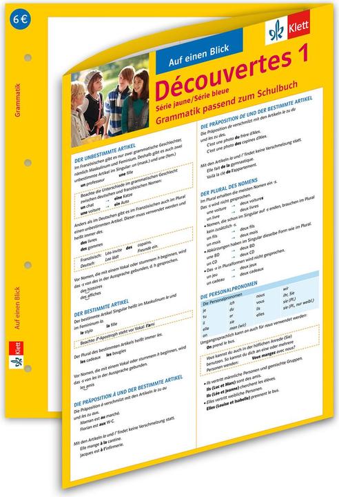Produktbild Découvertes Série jaune und bleue 1. Grammatik (Deutsch, Eric Pajot, 2013)