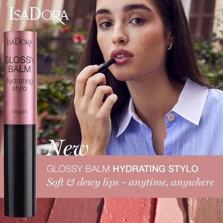 Produktbild Isadora Lipgloss Glossy Balm Hydrating Stylo 43 Lovely Lavender / 1,6 g
