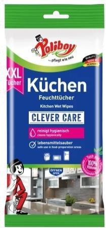 Poliboy Küchen Feuchttücher (24 Stück)