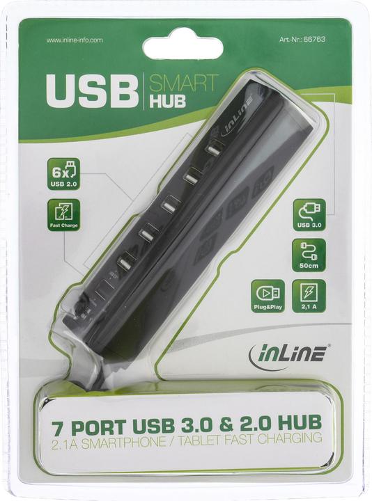 Immagine prodotto InLine hub intelligente (USB-A, 7 porte)
