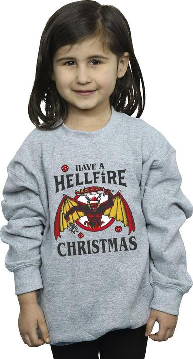 Produktbild Netflix Stranger Things Hellfire Christmas Sweatshirt Mädchen (128)