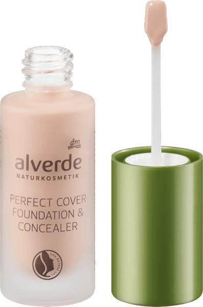 Actual product image dm alverde Perfect Cover Foundation & Concealer Vanilla 10