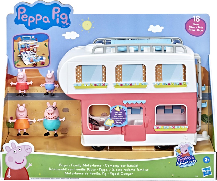 Immagine prodotto Peppa Pig Pig s Avonturen, Camper per famiglie, Kinderspeelgoed met 4 figure