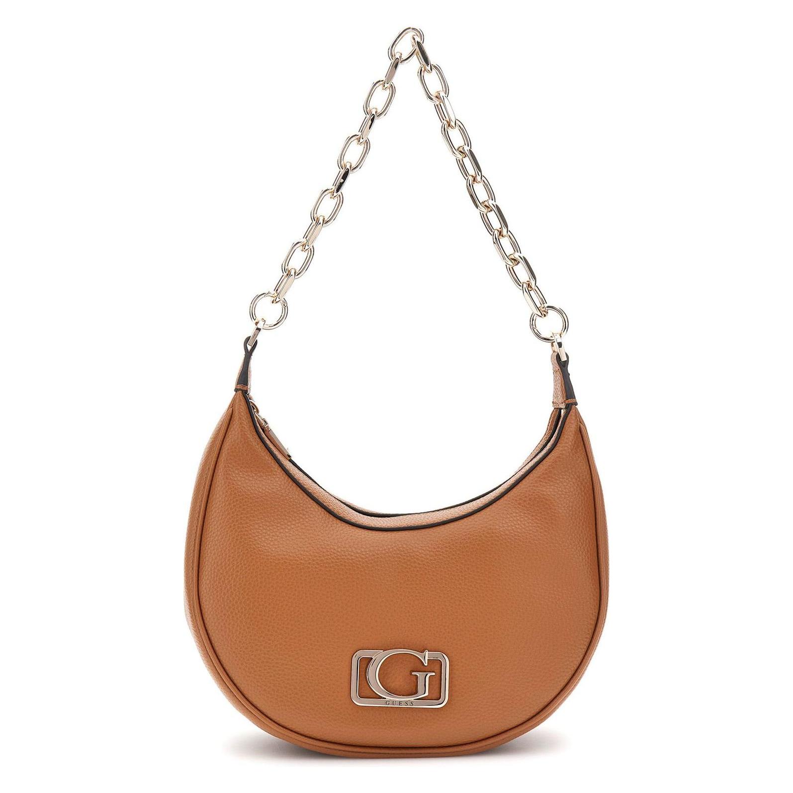 Guess, Donne, Borsetta, Schoudertas Circe Hobo Shoulder Bag Cognac Bruine, Marrone