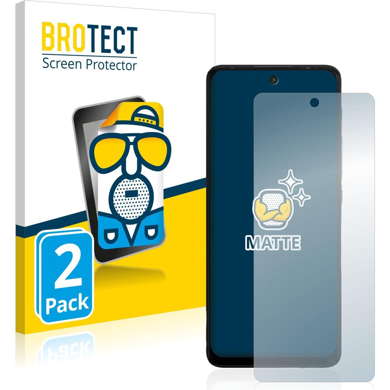 Thumbnail - BROTECT Entspiegelungsfolie Displayschutz Displayschutzfolie Folie Matt (2 Stück, Motorola Moto G60), Smartphone Schutzf...