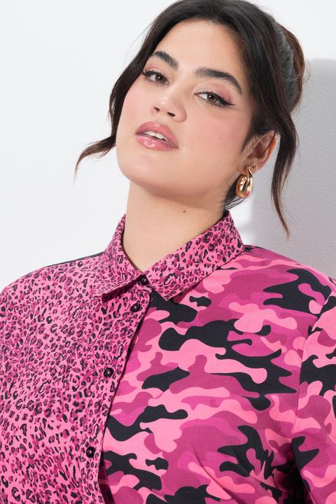 Produktbild Angel of Style Longbluse, Straight Fit, farbiger Leo und Camouflage (60)