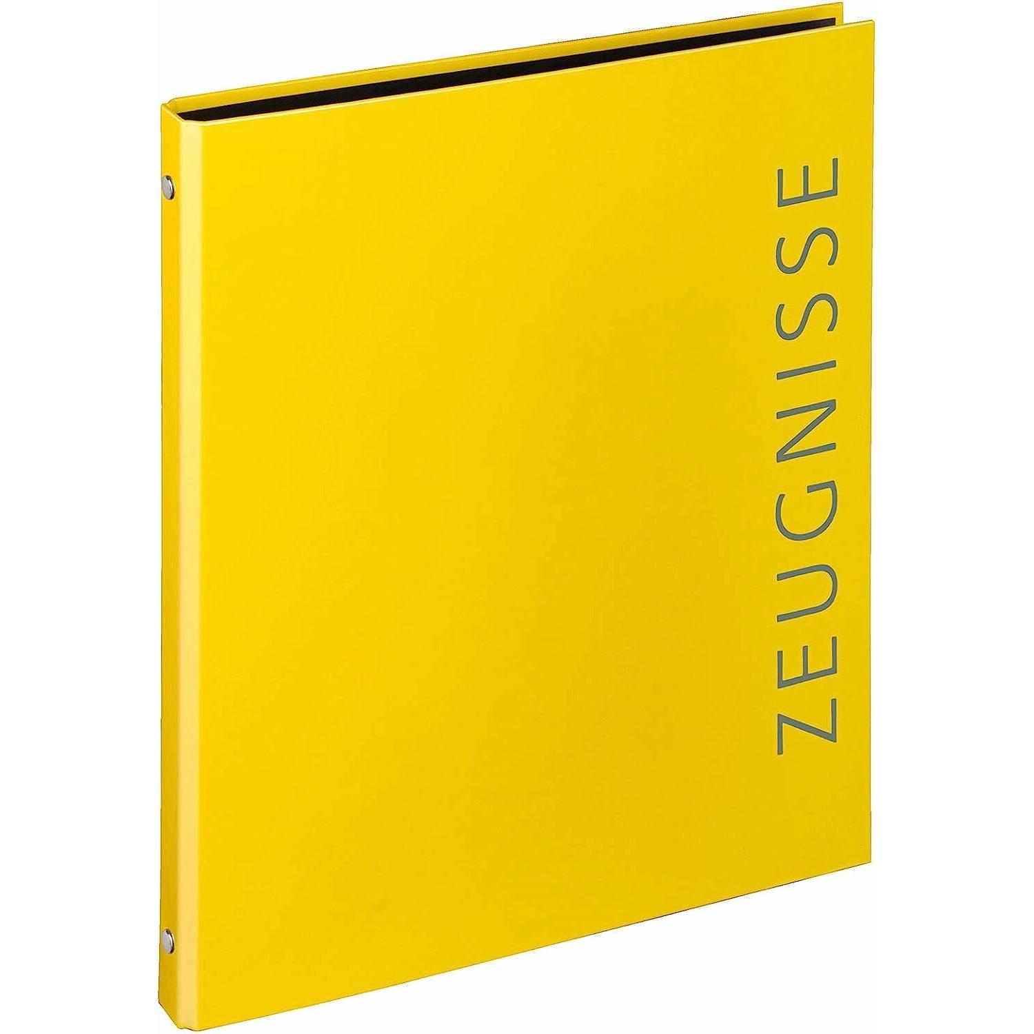 Veloflex, Raccoglitore, Raccoglitore ad anelli a 4 anelli giallo DIN A4 (A4, 1 pz.)