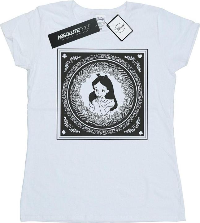 Actual product image Disney Womens/Ladies Alice In Wonderland Box Cotton T-Shirt (XL)
