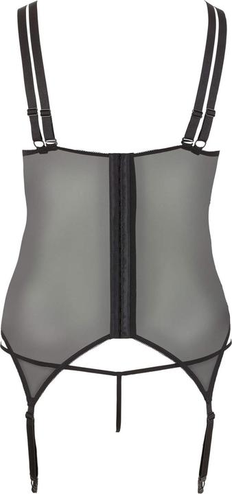 Produktbild Cottelli Collection Strapshemd Aus Powernet Und Spitze, Abknöpfbare Cups (XL)