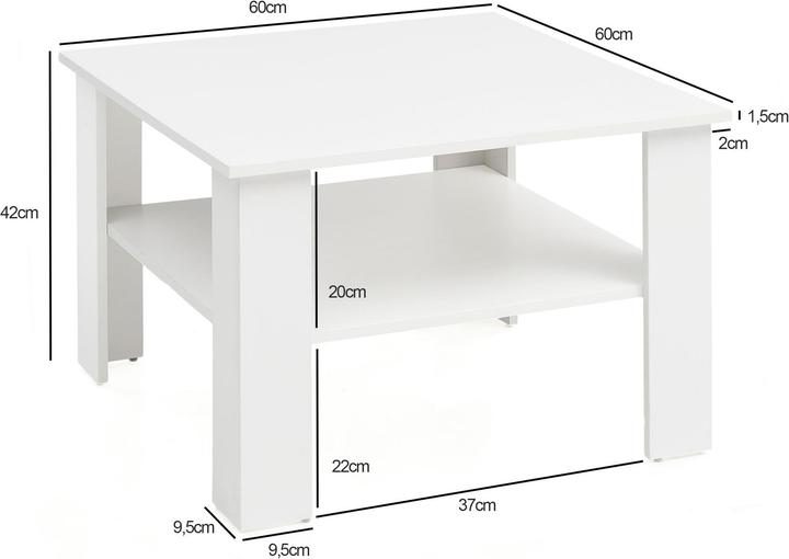 Actual product image Wohnling Simon (60 x 60 x 42 cm)