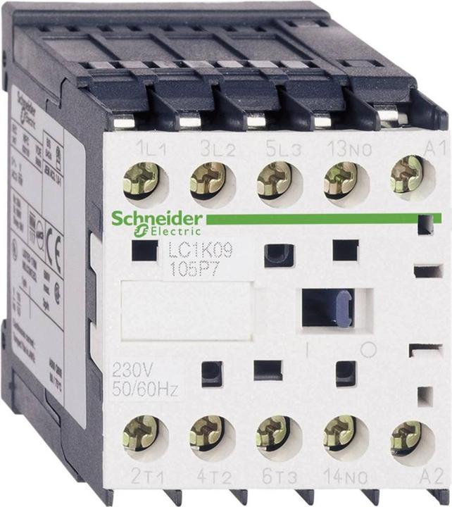 Actual product image Schneider Electric Power contactor, 3p+1S, 2.2kW/400V/AC3, LC1K06105B7