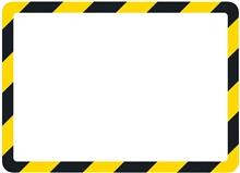 Produktbild Tarifold BIELLA Rahmen-Sichttafel Safety A4 gelb/schwarz selbstklebend