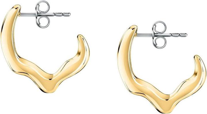 Produktbild Trussardi Graceful gold-plated T-Design hoop earrings TJAXA05