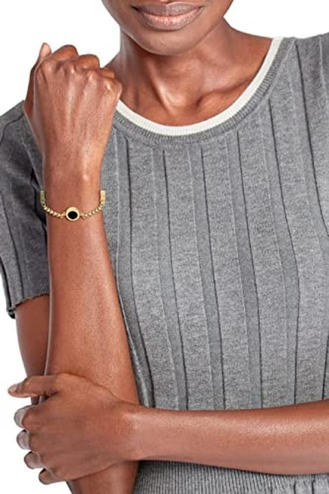 Immagine prodotto Tommy Hilfiger Bracciale Iconic Circle (16.50 cm, Acciaio inossidabile con placcatura ionica in oro giallo)