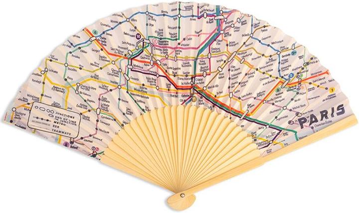 Kikkerland Paris Transit Map Fan