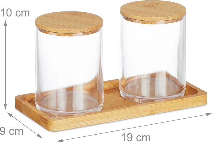Actual product image Relaxdays bathroom-container-set