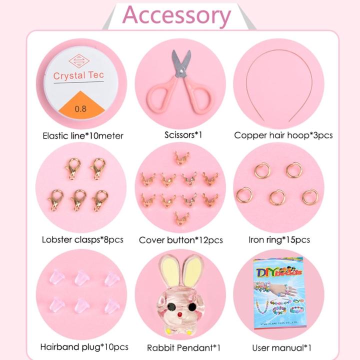 Produktbild Activity Board Perlen zum Auffädeln Kinder, Schmuck DIY Stringing Set Armbänder Halsketten
