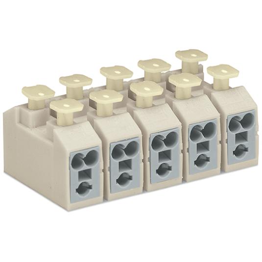 Wago 272-303/101-000 Terminale a 3 poli, connettore bifacciale, Accessori di elettronica + Alloggiamento, Bianco