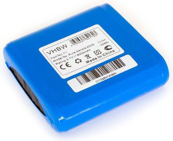 XCell Li-Ion-Akku - 8800mAh (3.7V) - für Pure digital Radio wie ChargePAK F1, Pure F1 (1 Stk., 8800 mAh, Ladegerät inkl. Akku)