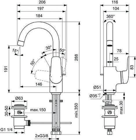 Produktbild Ideal Standard Waschtischarmatur CERAFLEX