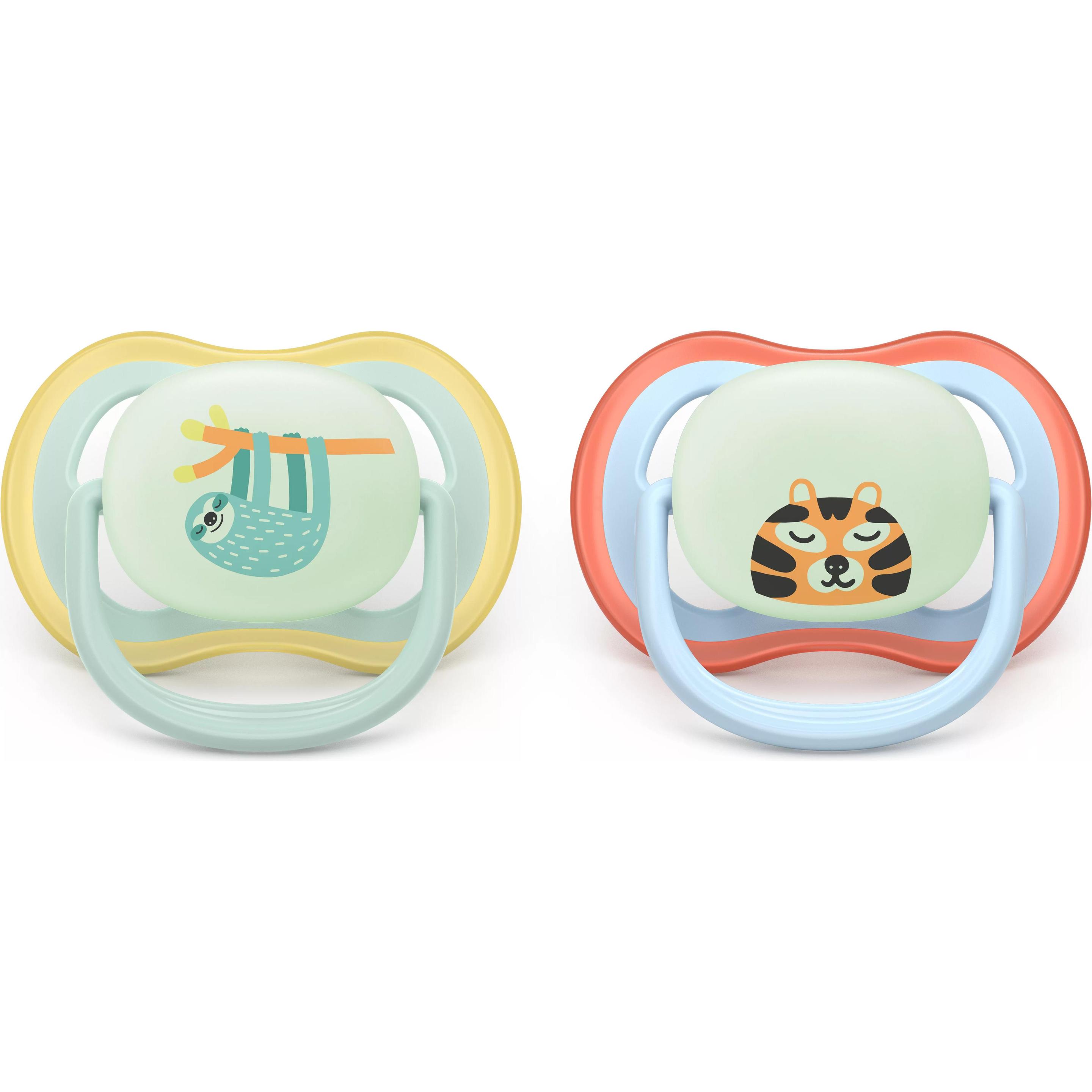 Philips Avent Multicolore Ciuccio, Ciuccio (2X, 0 - 6 Mesi)