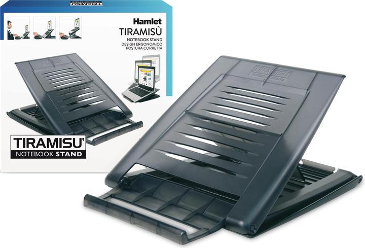 Actual product image Hamlet XTMS100 Tiramisu Notebook stand Black