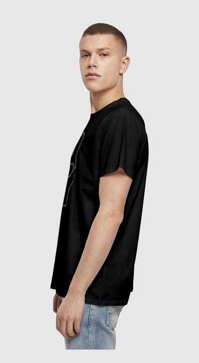 Produktbild Merchcode Peace - Scribble Hand Heart Black Basic T-Shirt - 112451 (L)