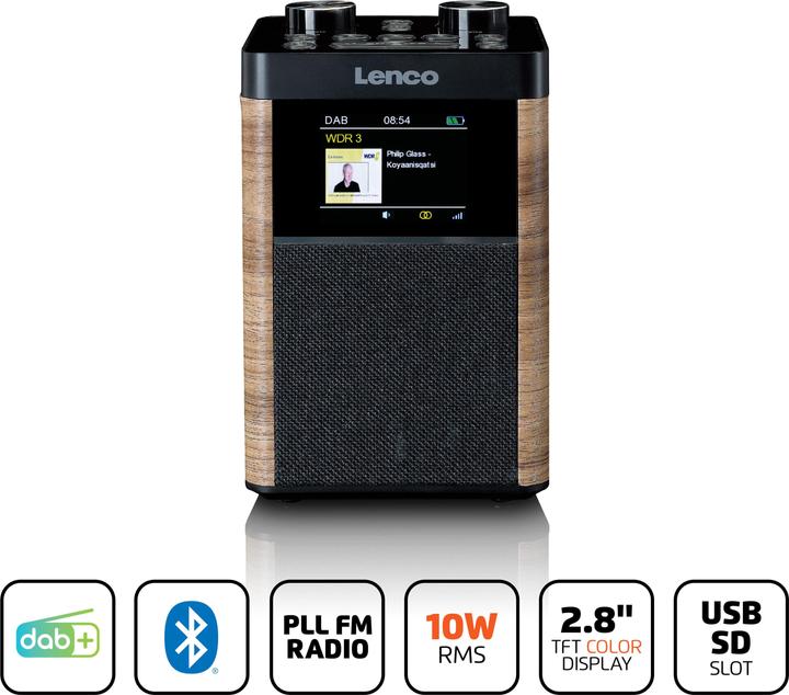Image du produit Lenco PDR-060WD (DAB, DAB+ DAB, FM, Bluetooth)