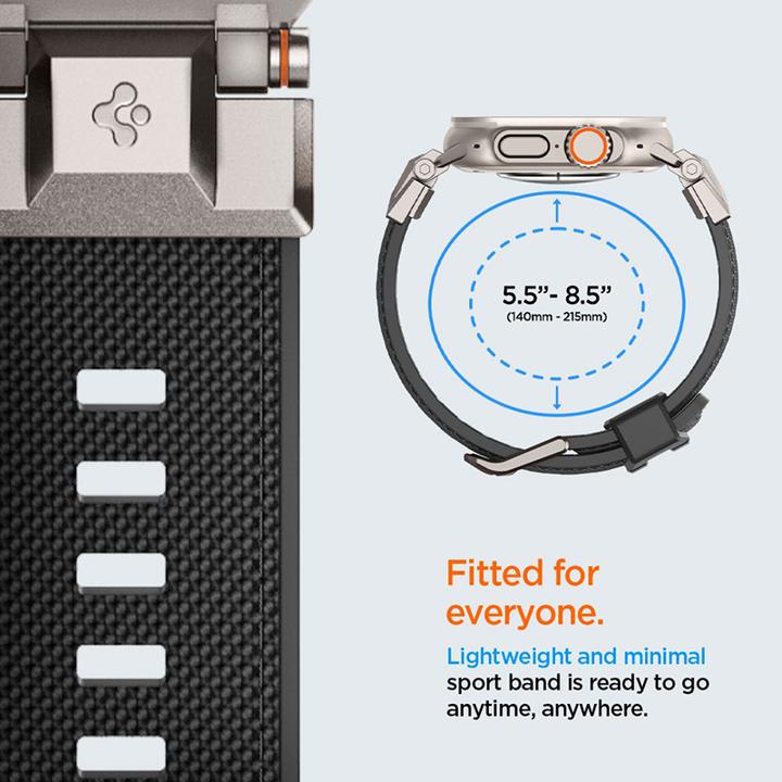 Image du produit Spigen Dura Pro Armor (35 mm, Polyuréthane thermoplastique (TPU), Nylon, Watch Series 7 (45mm), Watch Series 7 (44 mm), Watch Series 3 42mm)