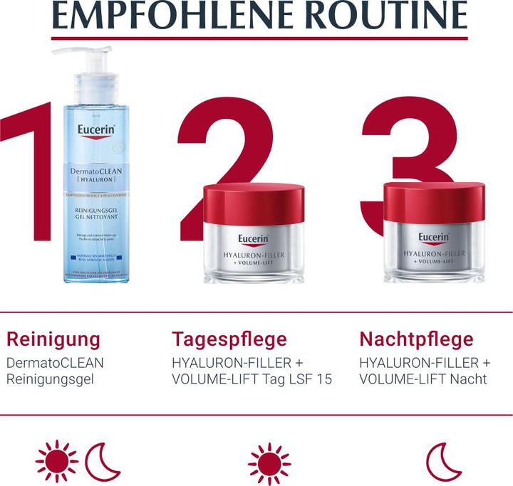 Productafbeelding Eucerin HYALURON-FILLER + VOLUME-LIFT dagverzorging voor de normale tot gemengde huid SPF 15 (50 ml, Dagcrème, SPF 15)
